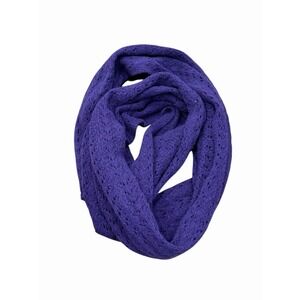 Celeste Infinity Scarf Purple Wool Cashmere Blend Knit Outerwear